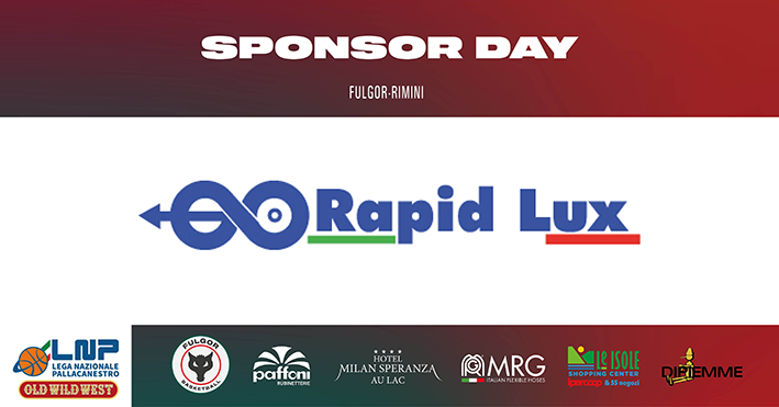 Lo sponsor day di Paffoni-Rimini è Rapid Lux