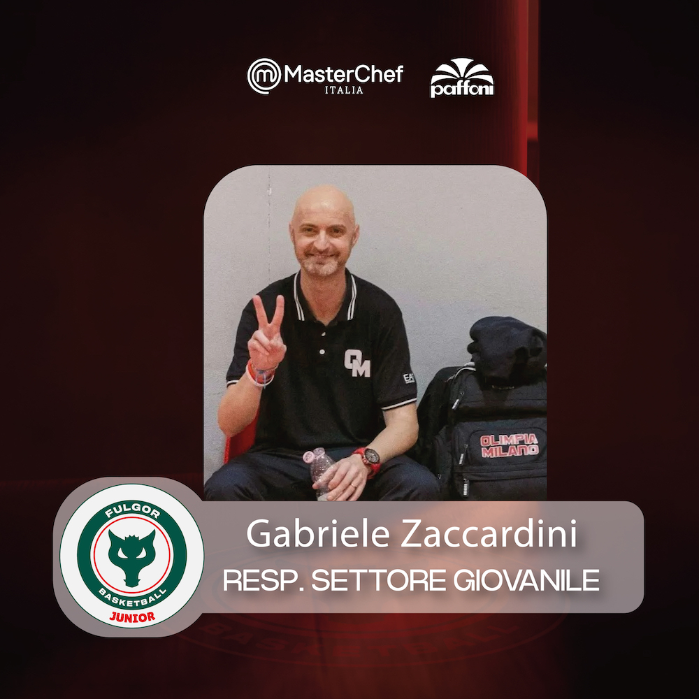 Direttamente dall’Olimpia Milano, il nuovo Responsabile del Settore Giovanile PFJB è Gabriele Zaccardini